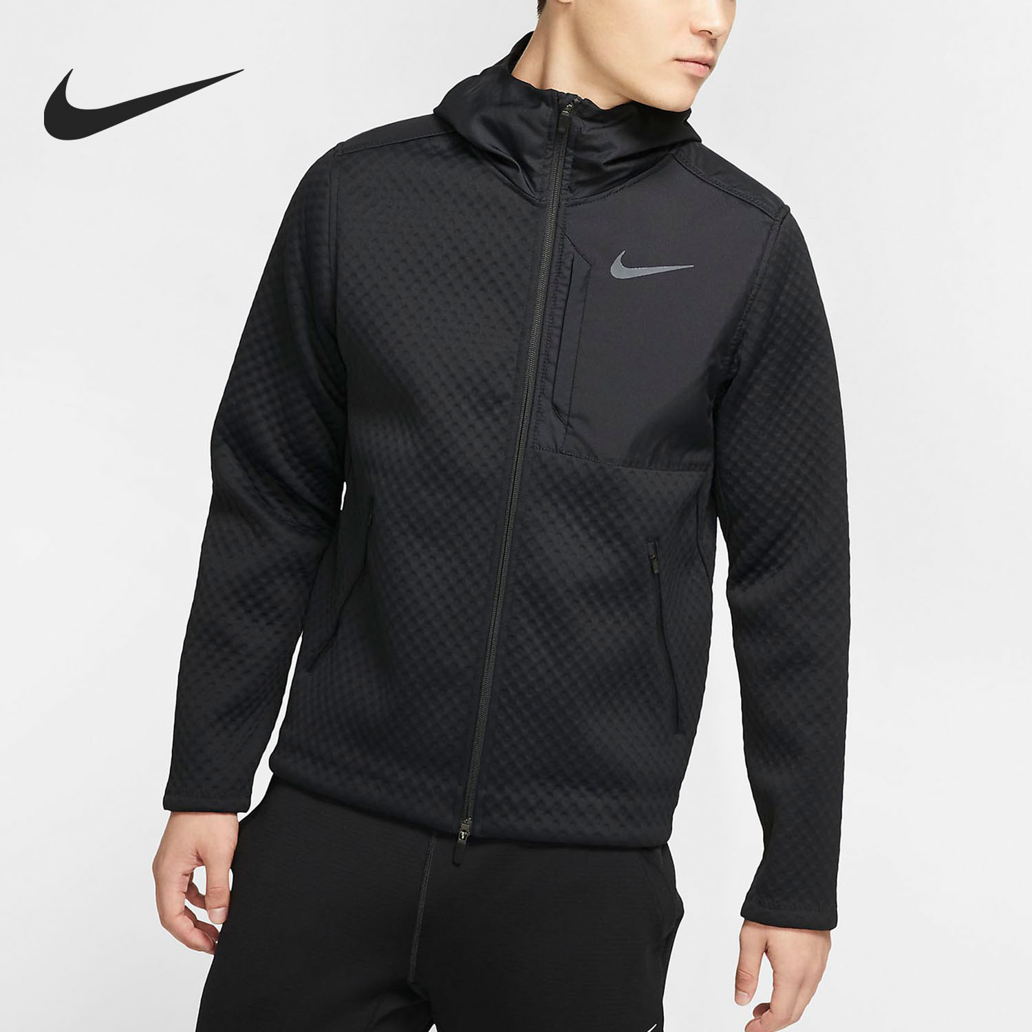 Nike/耐克正品THERMA男子休闲训练运动保暖夹克连帽外套BV3999 运动服/休闲服装 运动茄克/外套 原图主图