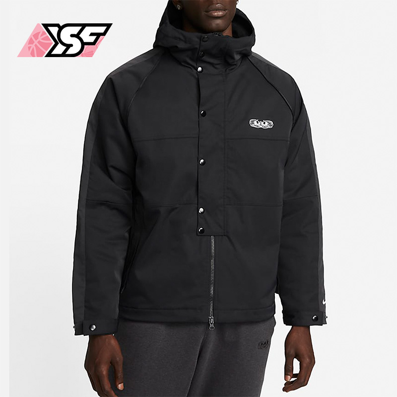 耐克正品男篮球运动保暖夹棉外套