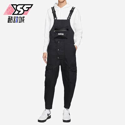 耐克男休闲运动背带工装休闲裤