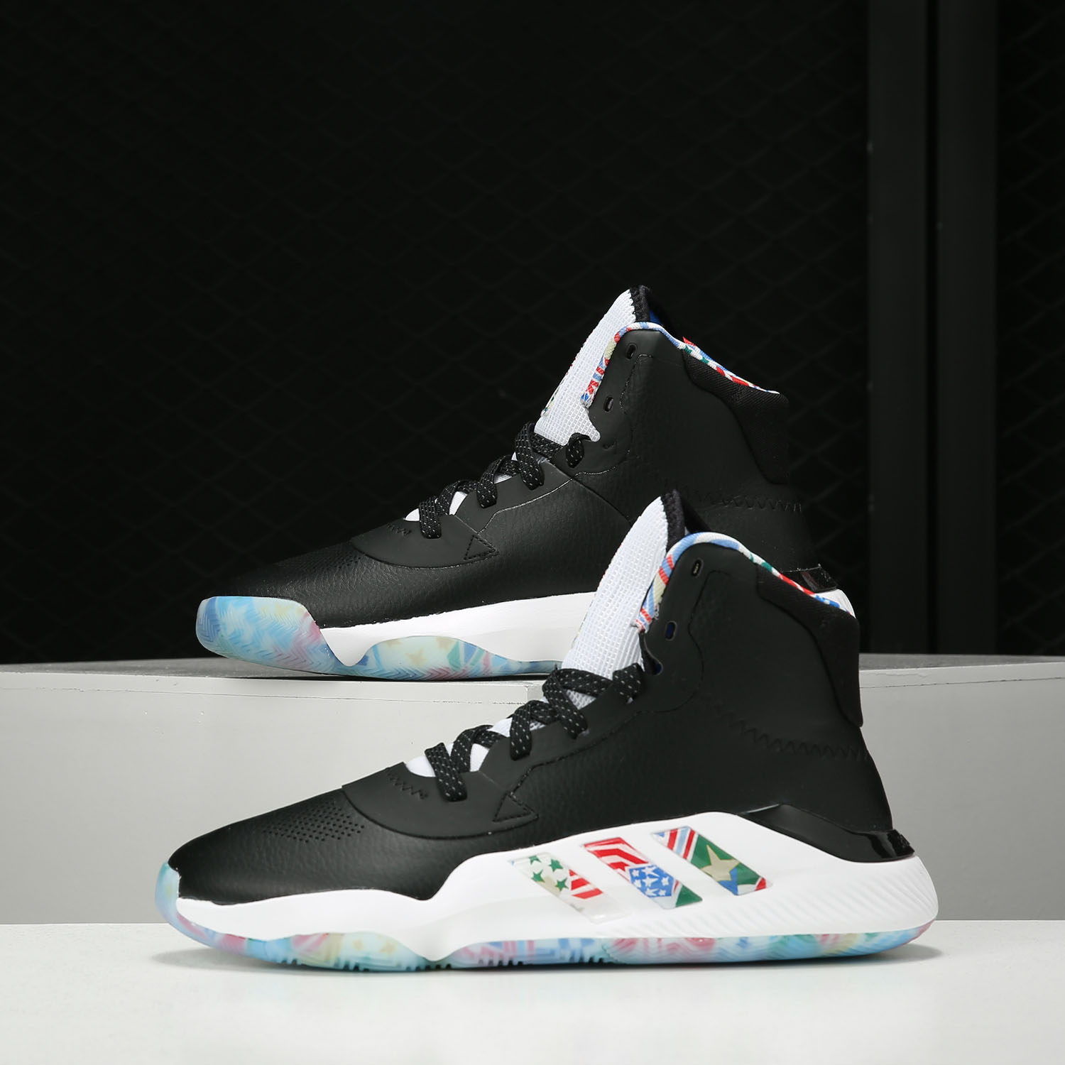 Adidas/阿迪达斯正品男鞋 bounce 2019新款实战高帮篮球鞋 EG1537