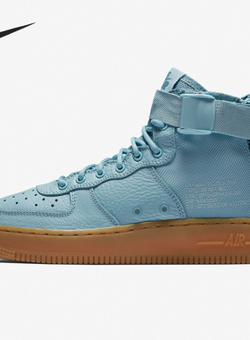 Nike/耐克正品SF AF1 MID 女子GS大童高帮运动板鞋AJ0424-401