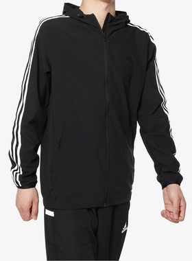 Adidas/阿迪达斯正品 WB CLASSIC 3S 男子梭织休闲运动夹克DW4600