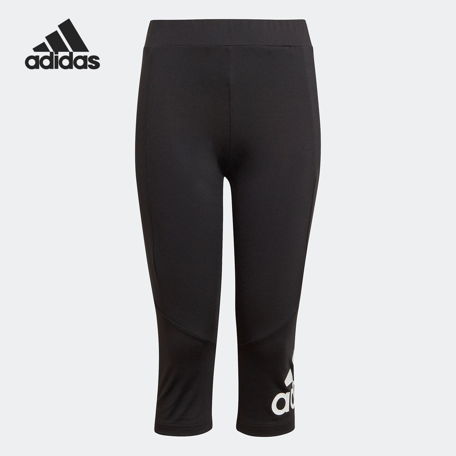 阿迪达斯正品大童运动针织紧身裤