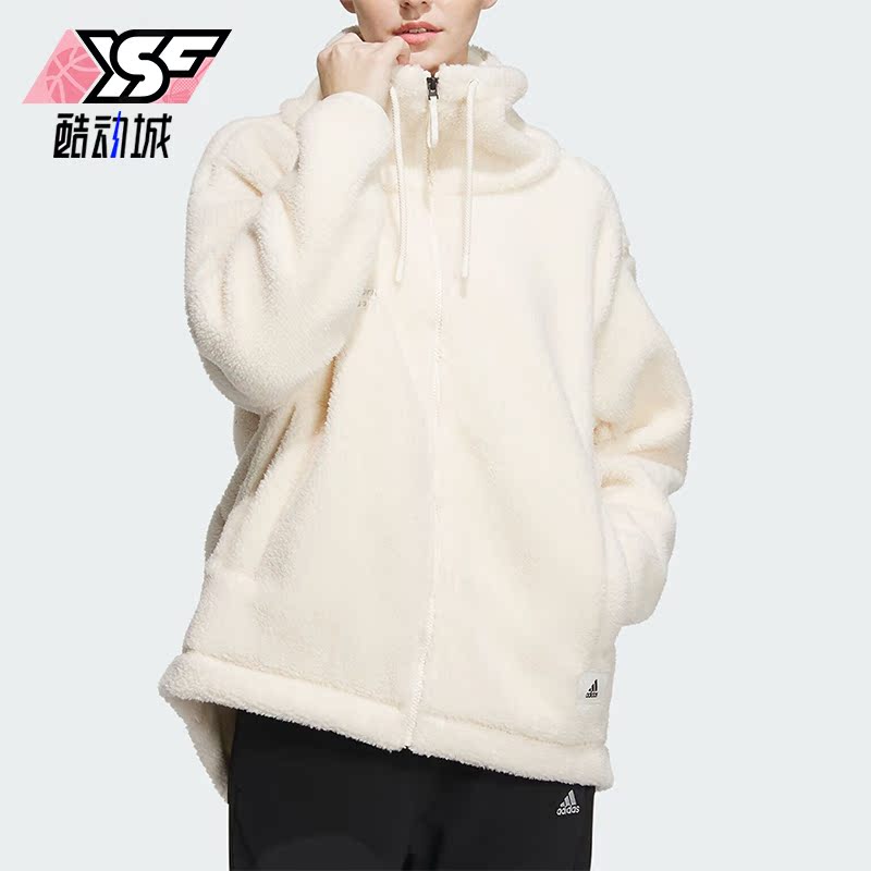 阿迪达斯正品女子加绒外套