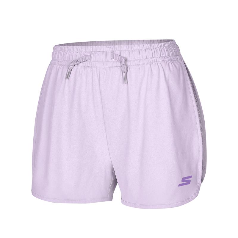 斯凯奇正品夏休闲舒适女梭织短裤