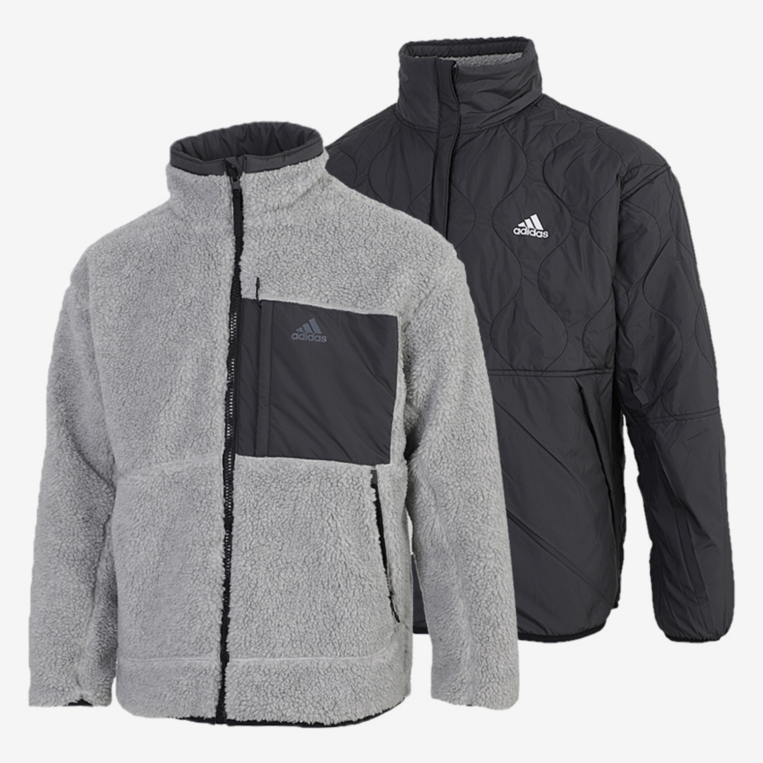Adidas/阿迪达斯正品棉服男女20秋新款羊羔绒外套运动服GF0051