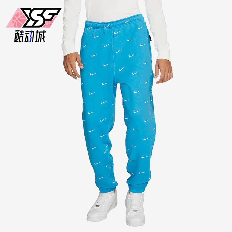 Nike/耐克正品休闲男子满印Logo宽松针织运动长裤CJ8905-487,运动服/休闲服装,运动长裤,淘宝优惠券,粉丝福利购,淘宝优惠卷