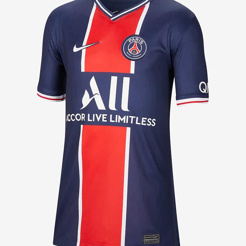 NIKE/耐克正品2020/21巴黎圣日耳曼主场球迷版大童足球球衣CD4508