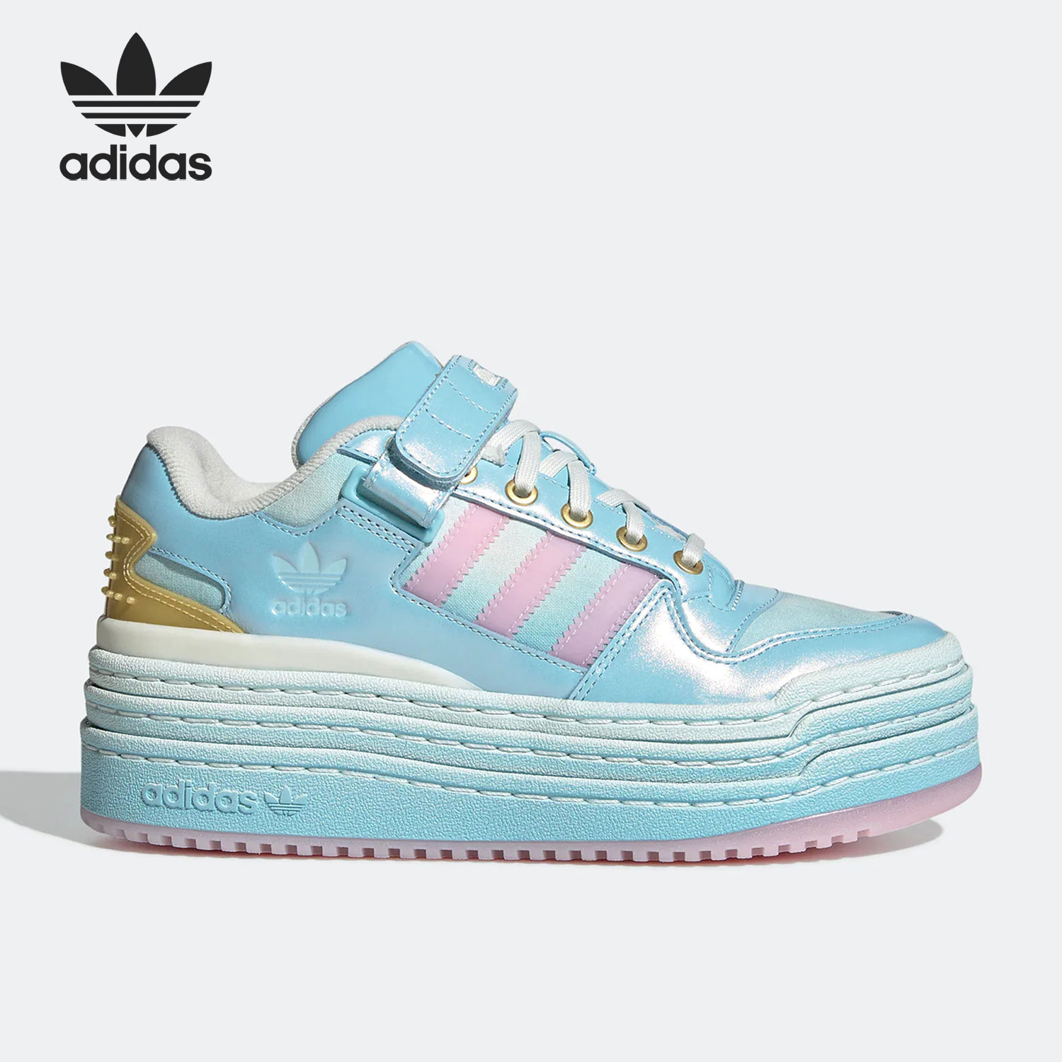 Adidas/阿迪达斯正品三叶草女子运动休闲厚底耐磨板鞋GZ7005