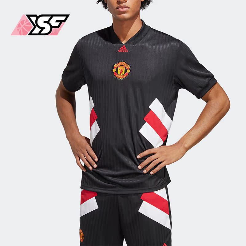 阿迪达斯足球运动休闲男T恤球衣