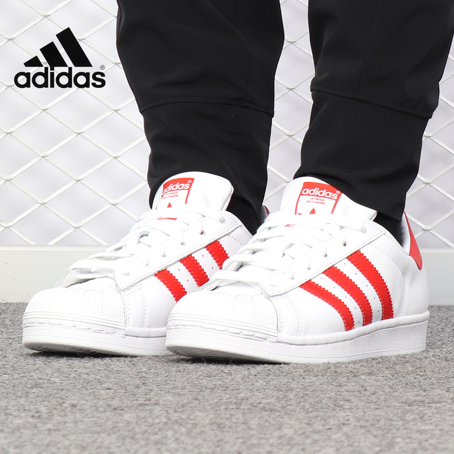 Adidas/阿迪达斯正品2019女子SUPERSTAR低帮趣味图案休闲鞋CM8413