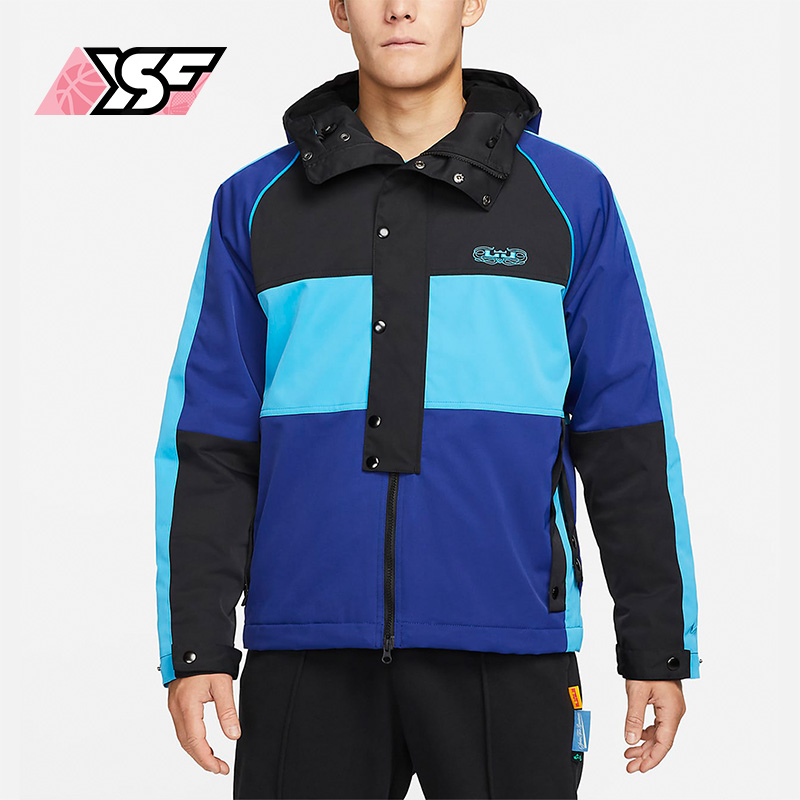 Nike/耐克正品男子运动休闲舒适保暖透气防风连帽外套DQ6137-455