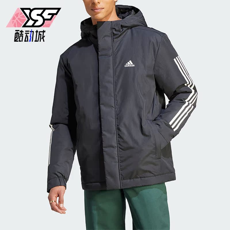 Adidas/阿迪达斯男子连帽棉服