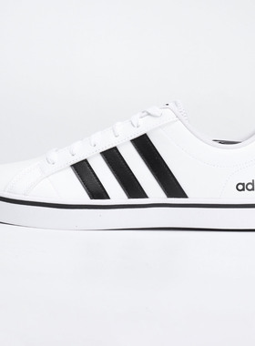 Adidas阿迪达斯男鞋夏季新款运动防滑系带中帮休闲小白板鞋AW4594