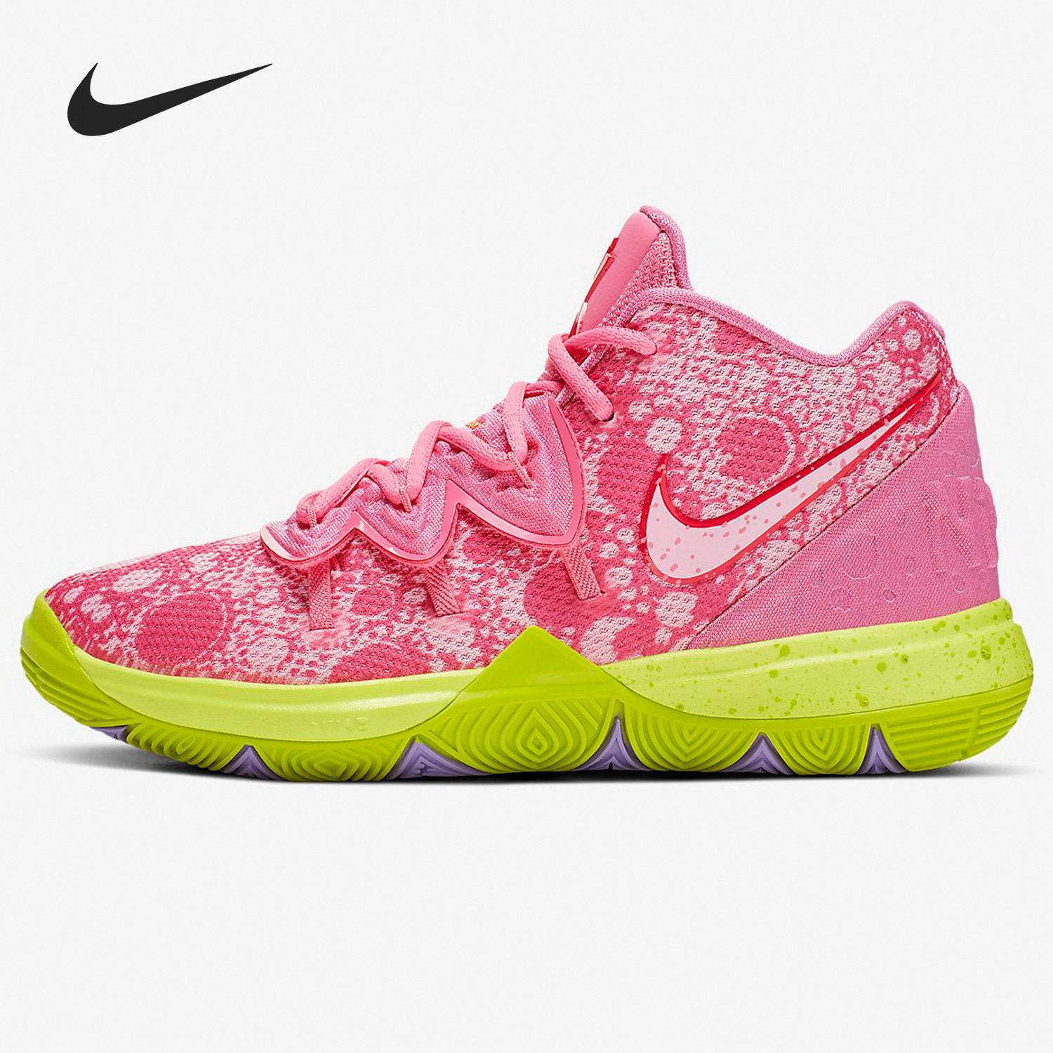nike/耐克正品kyrie 5 sbsp (ps)幼童海绵宝宝联名款运动鞋cn4501