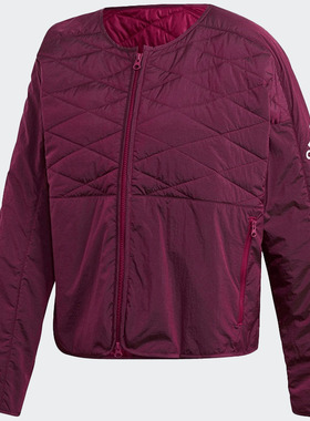 Adidas/阿迪达斯正品女子 休闲运动叠穿加 衬棉服外套 FS2434