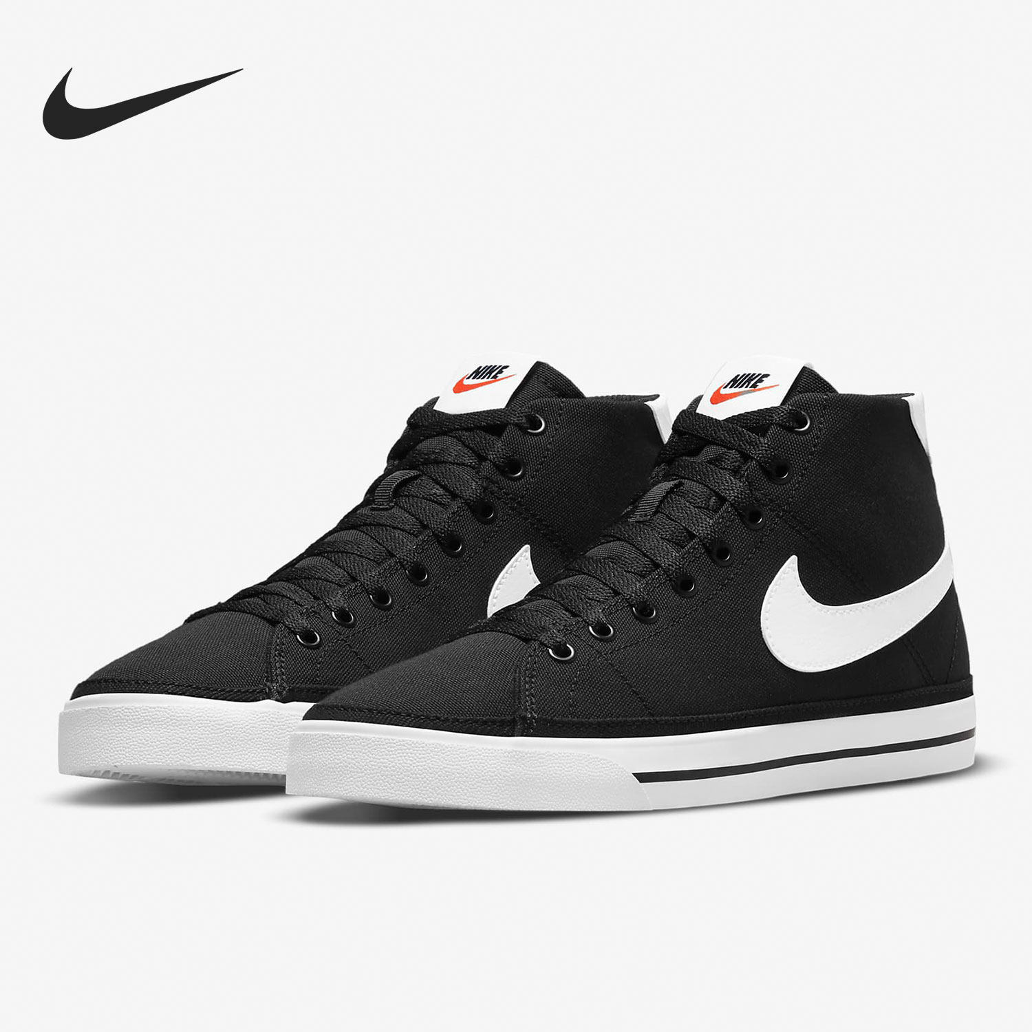 nike/耐克正品开拓者女子时尚运动耐磨高帮帆布板鞋dd0161-001