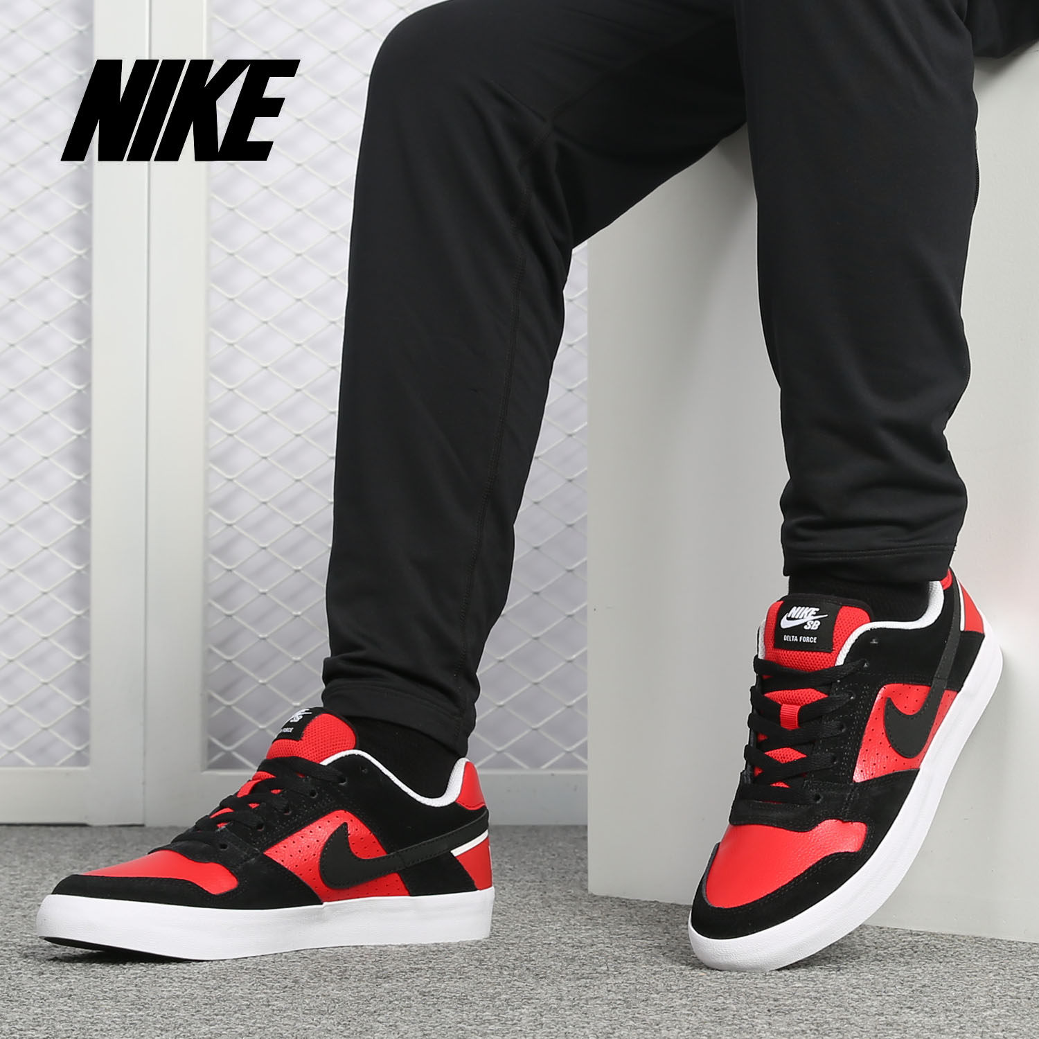 Nike/耐克正品2021新男款时尚厚底舒适耐磨系带休闲板鞋 942237