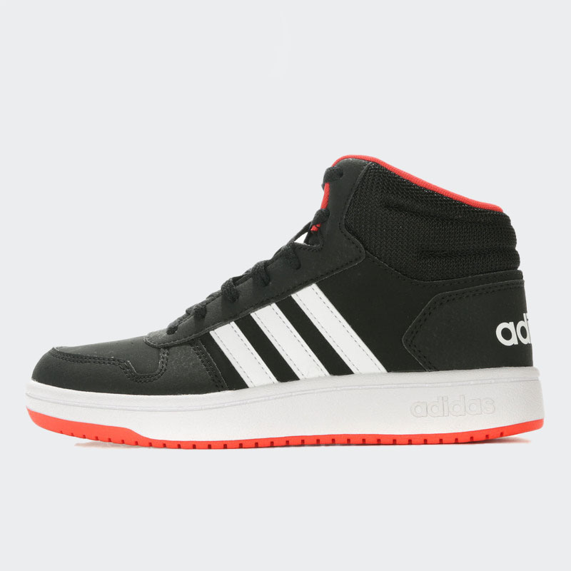 Adidas/阿迪达斯正品 HOOPS 2.0 K 大童三条纹中帮休闲板鞋B75743