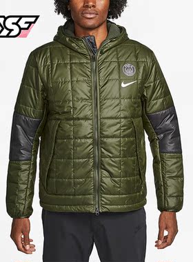 Nike/耐克正品巴黎圣日耳曼男子加绒连帽夹克棉服DN3153-325