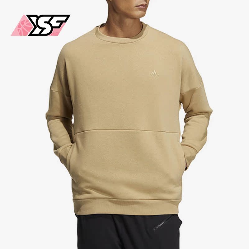 Adidas/阿迪达斯正品冬季新款男女运动加绒圆领卫衣HM2687