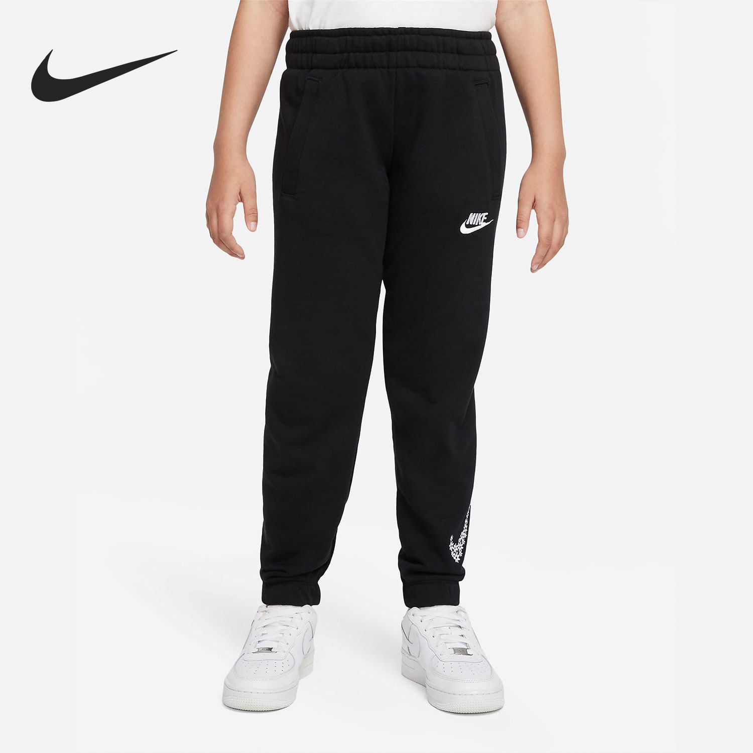 Nike/耐克正品休闲大童时尚运动训练法式毛圈束脚长裤 DM8220-010,童装/婴儿装/亲子装,裤子,淘宝优惠券,粉丝福利购,淘宝优惠卷