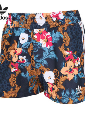 Adidas/阿迪达斯正品2021年女子新款夏季三叶草运动短裤 GN8118