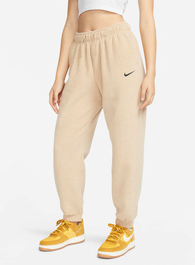 Nike/耐克正品女子冬季保暖宽松高腰加绒束腿长裤 DD5111-200