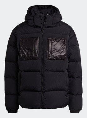 Adidas/阿迪达斯正品三叶草男子休闲保暖连帽运动羽绒服H13564