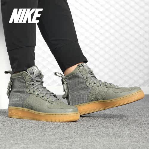 Nike/耐克正品 SF AIR FORCE 1 AF1空一号女中帮休闲板鞋AA3966