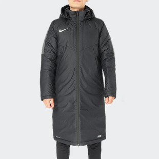 Nike 拉链保暖中超足球运动休闲棉衣 冬男子中长款 耐克正品 AR4502