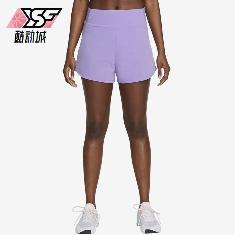 耐克正品高腰衬里跑步女运动短裤