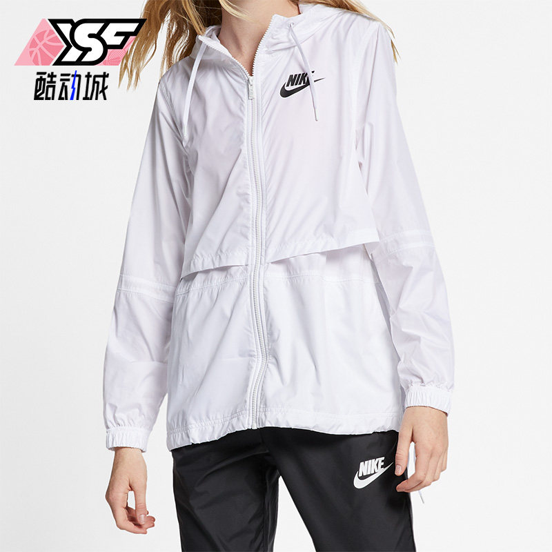 Nike/耐克正品女子休闲印花运动防晒透气夹克套装外套AJ2982-101