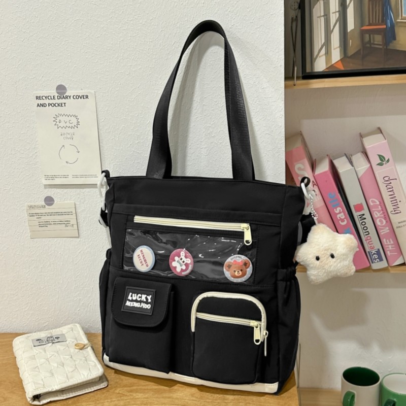 书包初中女生单肩斜挎包大容量轻便减负背包日系可爱双肩包多口袋,箱包皮具/热销女包/男包,托特包,淘宝优惠券,粉丝福利购,淘宝优惠卷