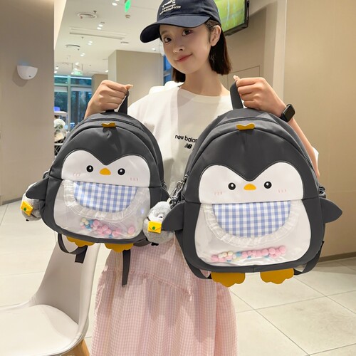 企鹅2025新款儿童双肩背包