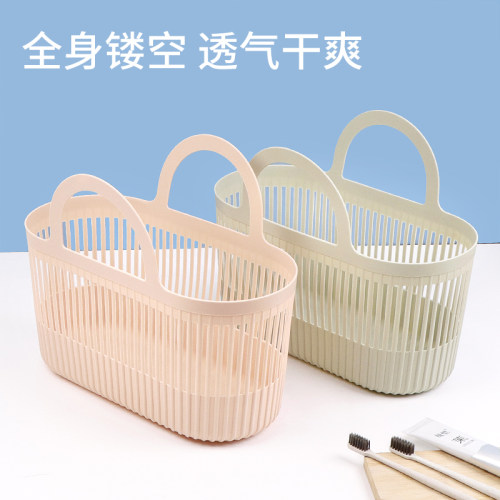 手提篮软沐浴篮浴室浴筐镂空