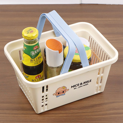 手提篮沐浴小篮子塑料镂空采摘篮