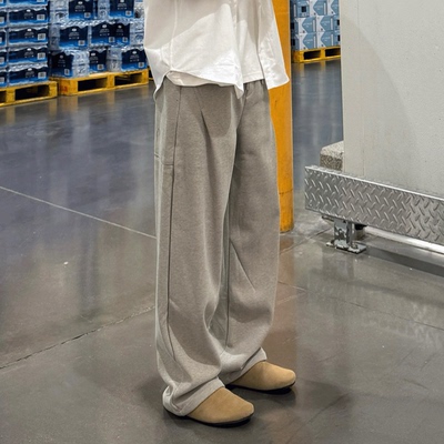 420g重磅直筒加绒卫裤男