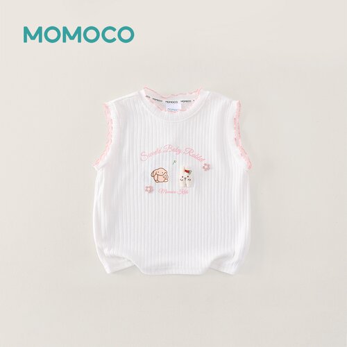 【呼呼专享】MOMOCO夏季女童甜美时尚可爱无袖背心78680233001