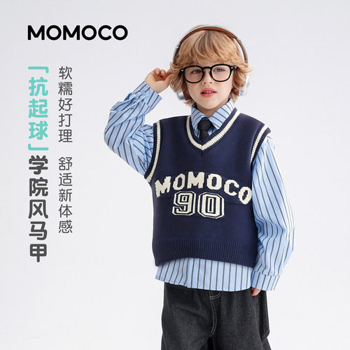 MOMOCO/玛米玛卡春季潮流线衣马甲 78130139001