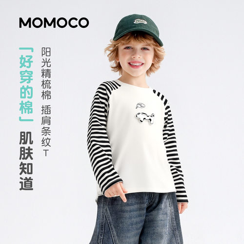 MOMOCO/玛米玛卡春季韩系插肩袖T恤78130235035
