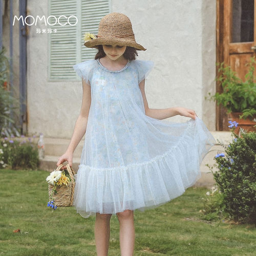 【宁儿专属】MOMOCO玛米玛卡女童甜美网纱连衣裙26夏款童装裙子