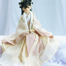 Одежда для кукол BJD bjd娃衣古风汉服材料包1/4ob24古装叶罗丽3分diy纸样教程明制披风