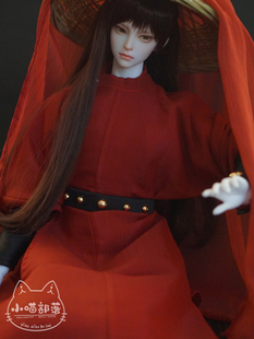 68包邮原创唐圆领袍BJD娃衣古风汉服古装材料包diy叔兵人3分4ob27