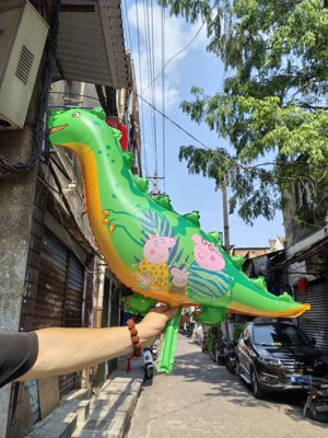 新款卡通佩奇恐龙气球飘空儿童生日派对装饰布置道具六一儿童节