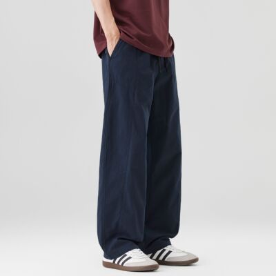 美式165g轻薄抽绳工装裤