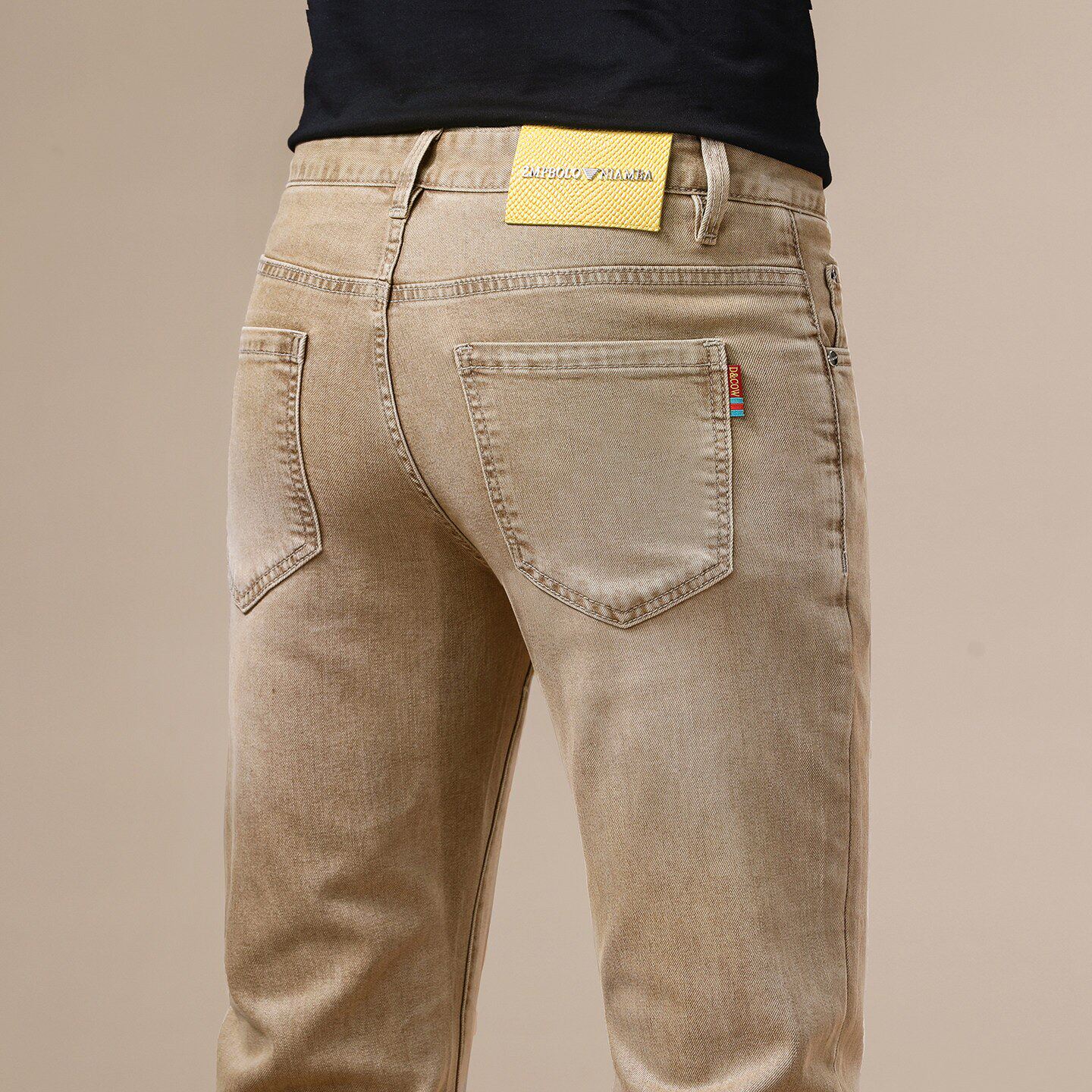 2026新款夏季薄款修身牛仔裤男弹力小脚休闲男款潮流百搭轻奢高端