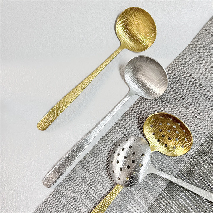 304日式不锈钢商用火锅漏汤锤纹漏汤家用多功能过滤勺汤壳汤漏,餐饮具,西餐勺,淘宝优惠券,粉丝福利购,淘宝优惠卷