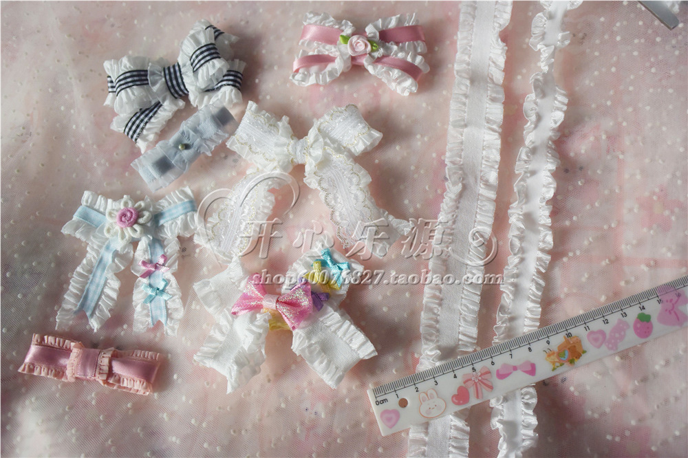 松紧木耳边荷叶双边白色柔软辅料