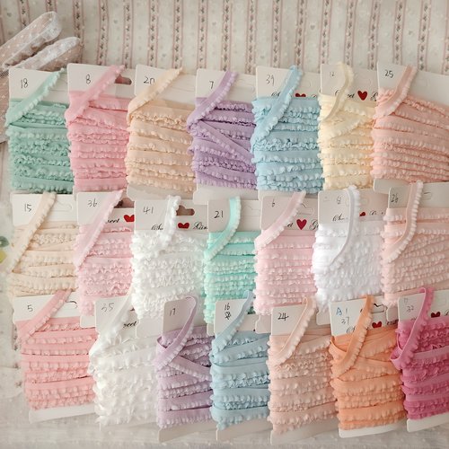 可爱柔软毛绒花边带木耳边BJD